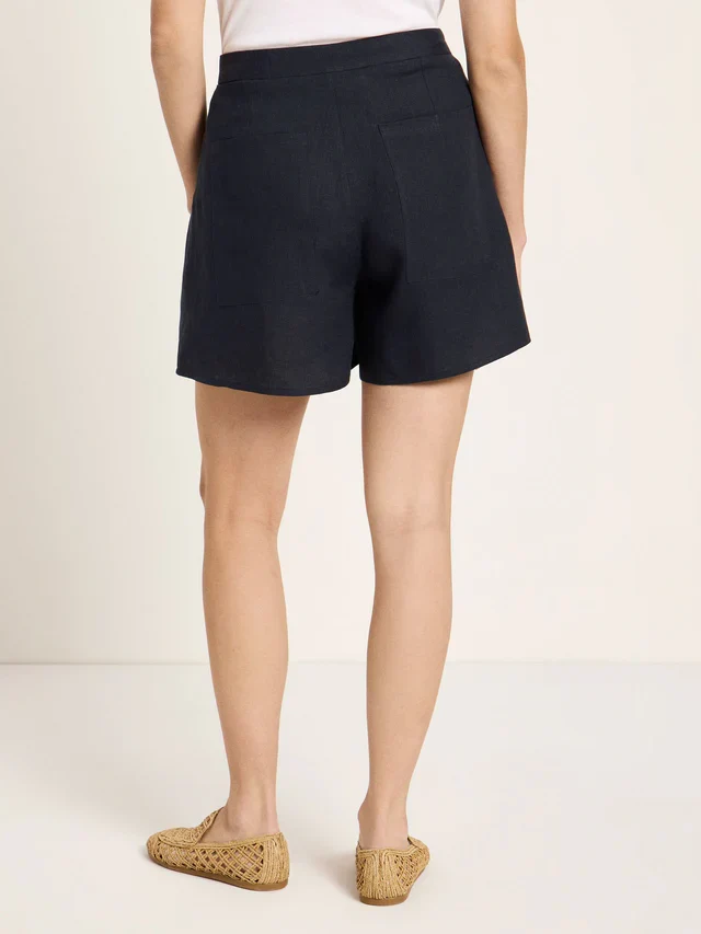 Shorts GOTS Leinen Midnight