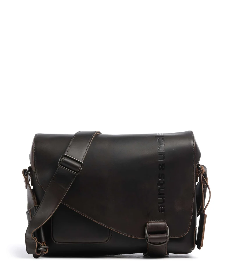 Aunts & Uncles Heritage Judd Kuriertasche dark brown