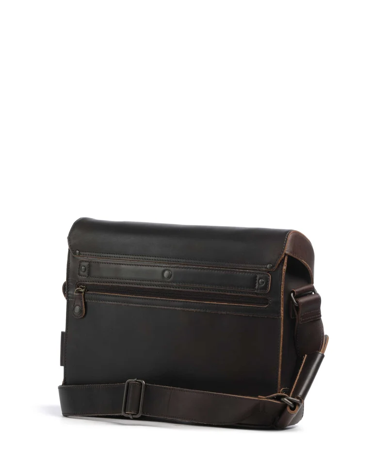 Aunts & Uncles Heritage Judd Kuriertasche dark brown