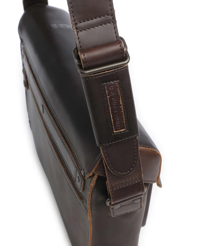 Aunts & Uncles Heritage Judd Kuriertasche dark brown