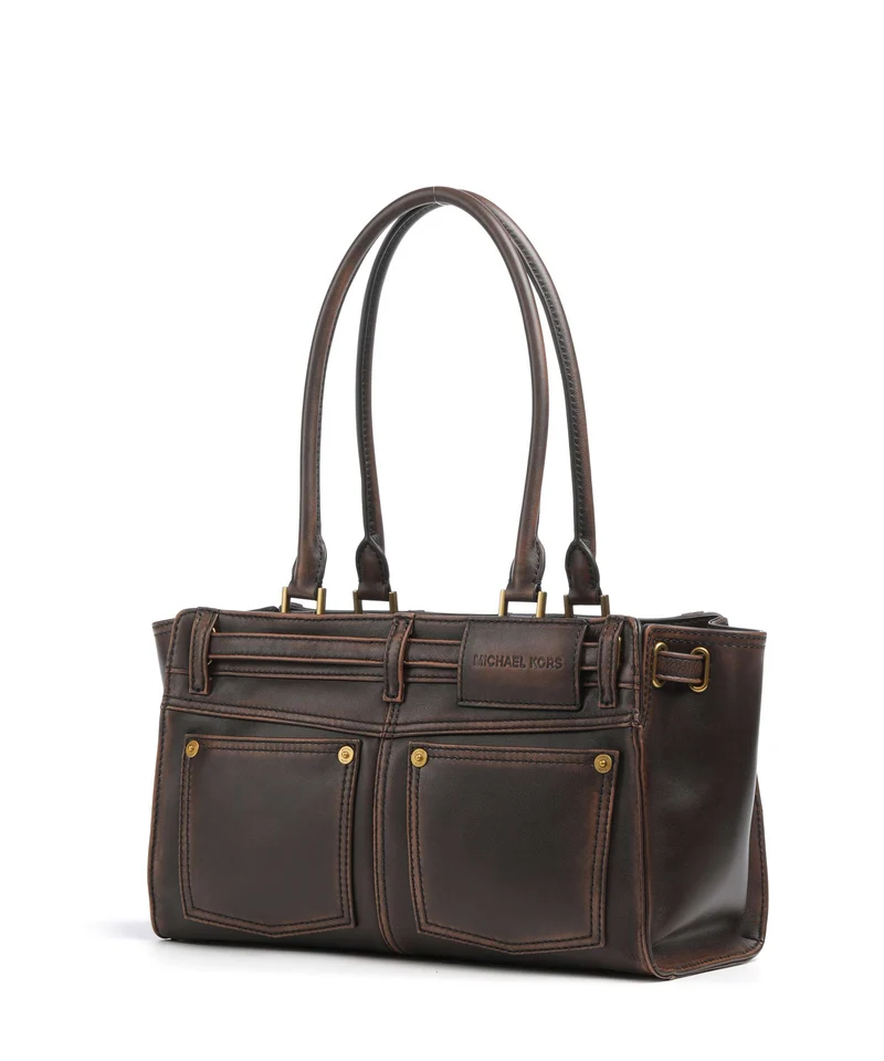 Michael Kors Hamilton Moderne Small Schultertasche chocolate