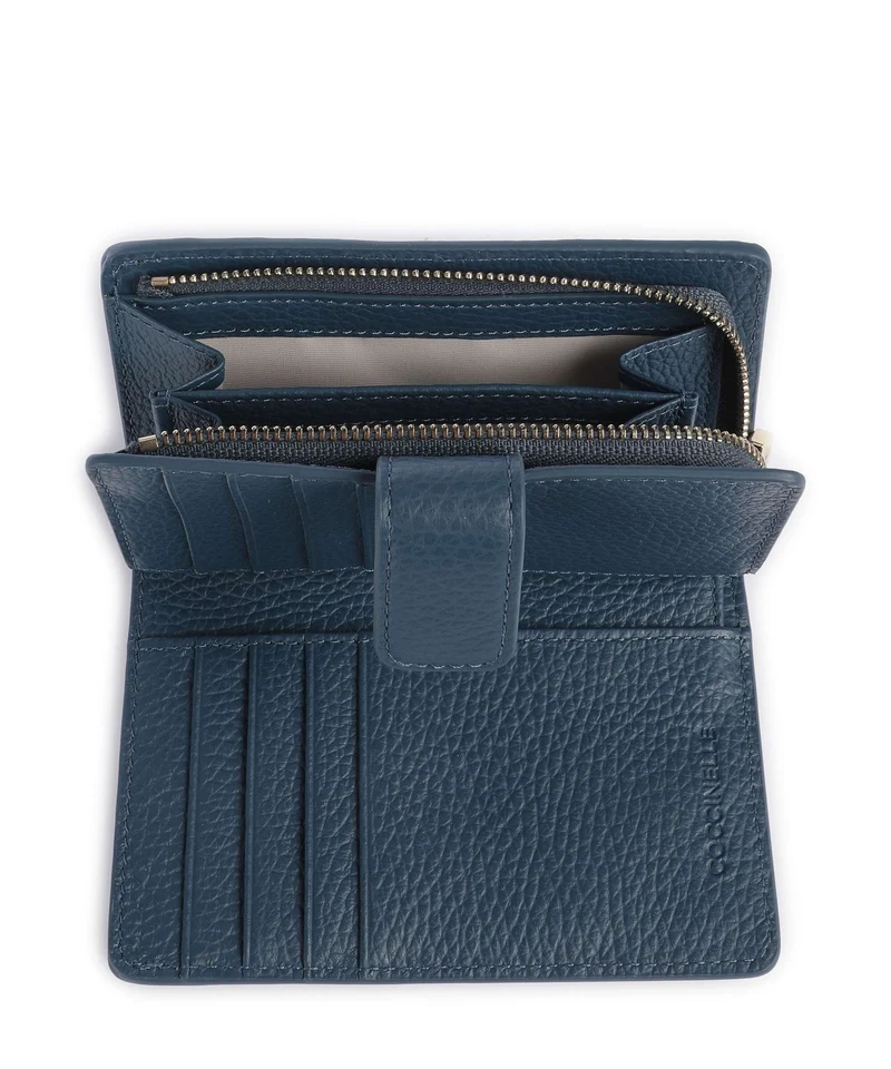 Coccinelle Metallic Soft Geldbörse deep blue