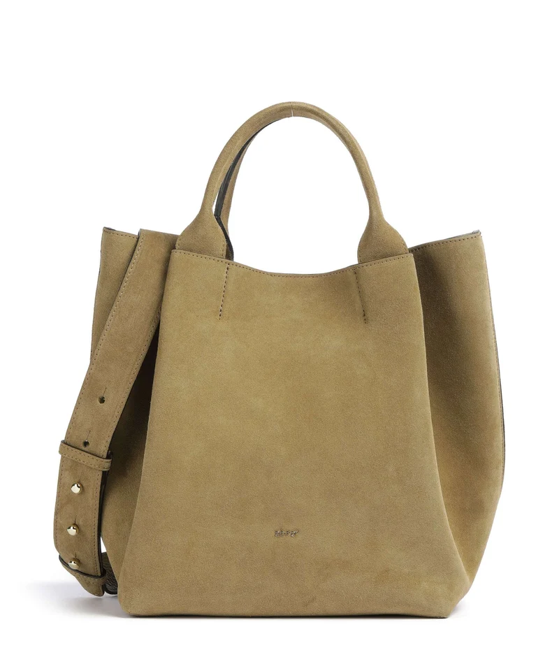 Abro Suede Essential Medium Handtasche mud