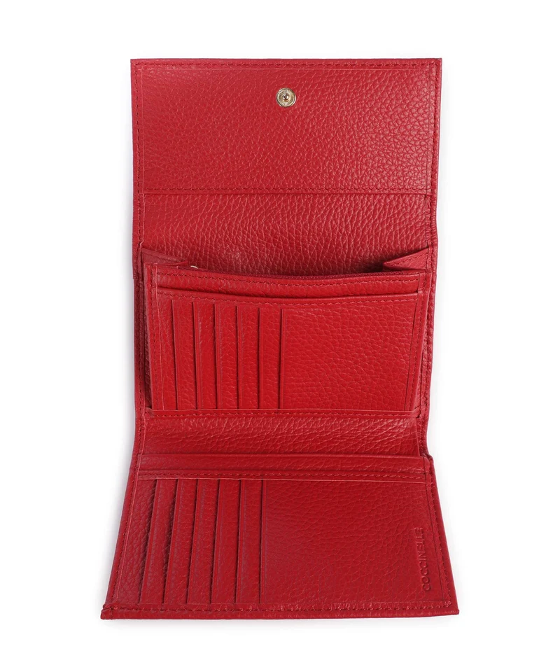 Coccinelle Metallic Soft Geldbörse scarlet