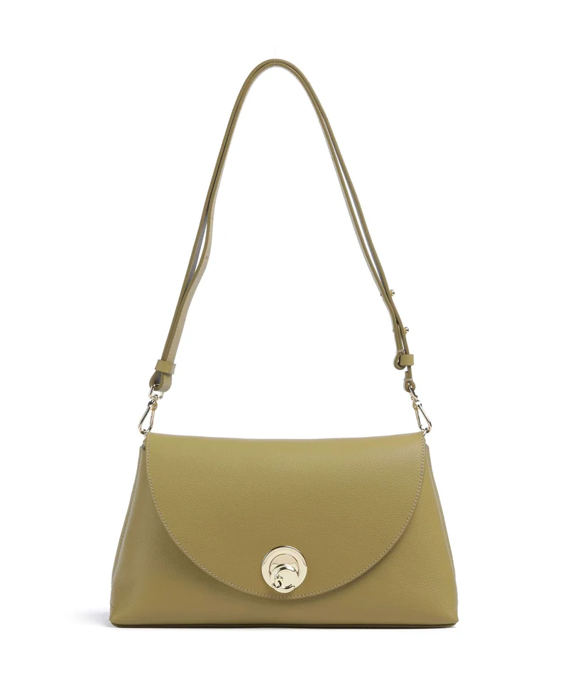 Coccinelle Nikla Schultertasche seagrass/sandshell