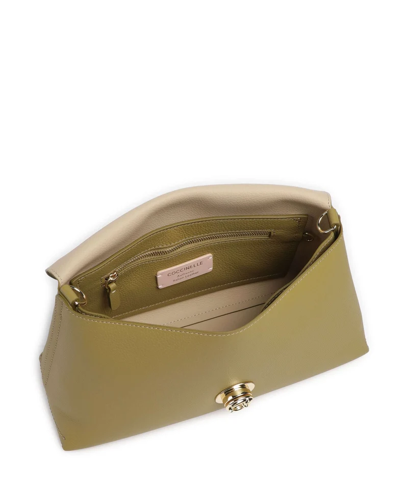 Coccinelle Nikla Schultertasche seagrass/sandshell
