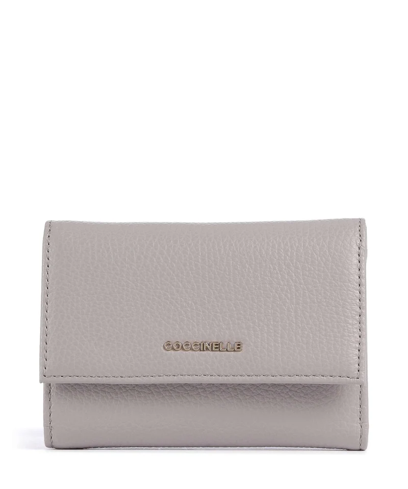 Coccinelle Metallic Soft Geldbörse oyster