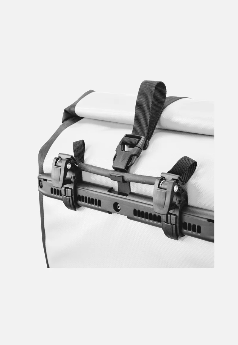 Back-Roller Weiß Schwarz - Fahrradtasche