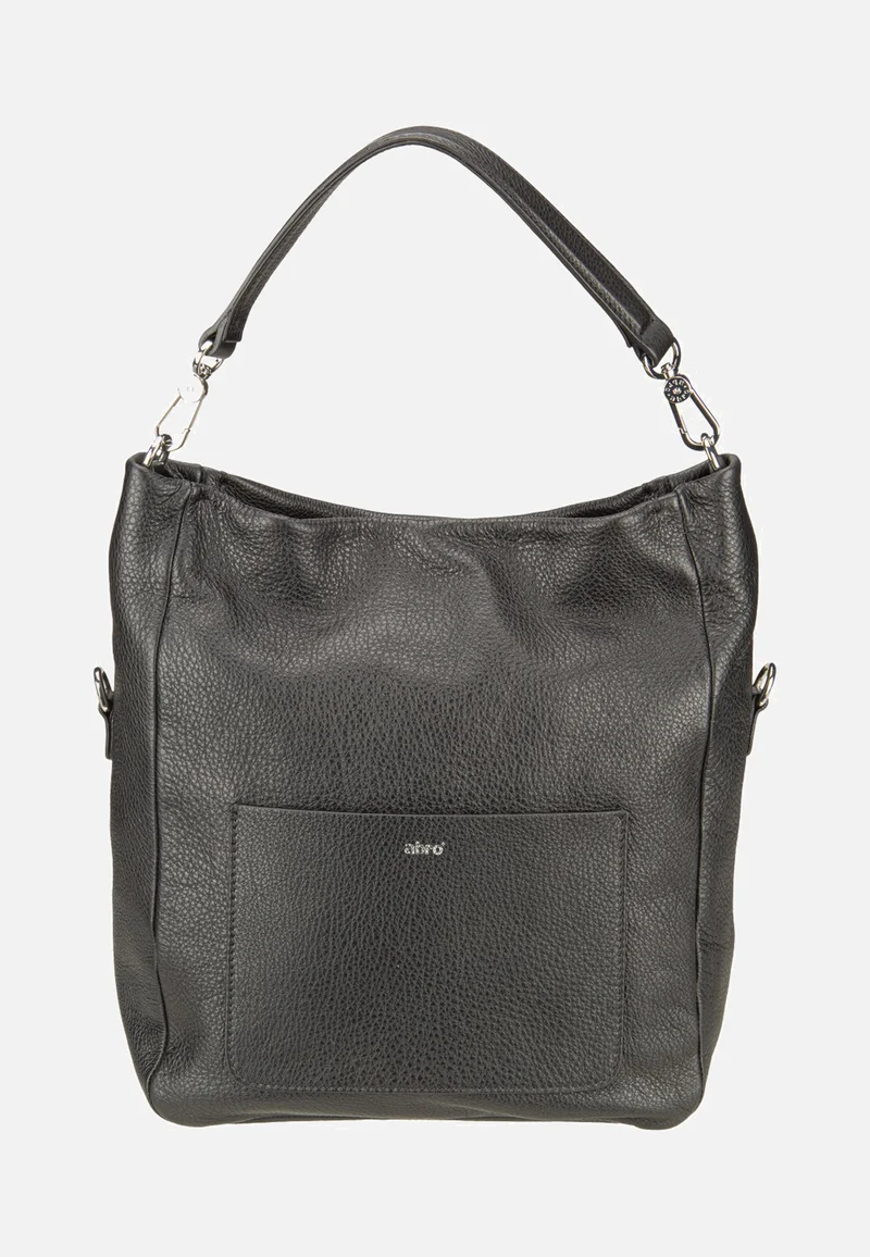 Raquel Small Black/Nickel - Hobo Bag