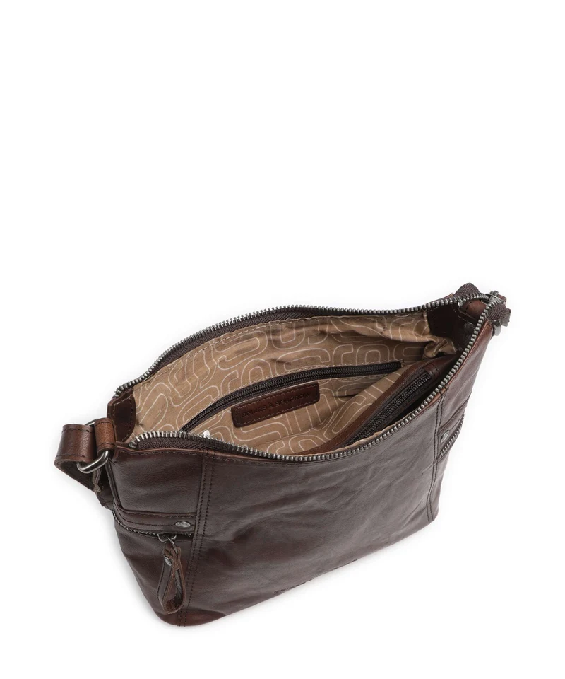 Spikes & Sparrow Bronco Georgia Umhängetasche dark brown