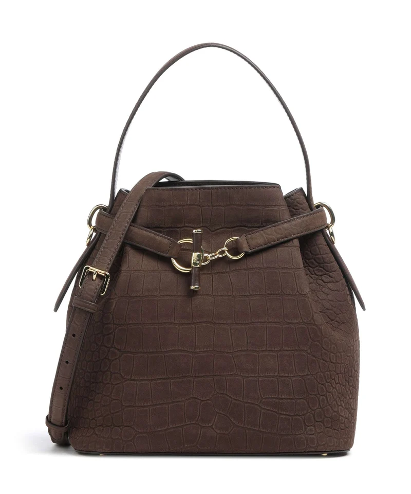 Lauren Ralph Lauren Blaike Medium Bucket Handtasche chestnut brown
