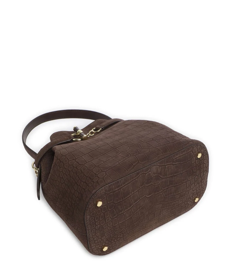 Lauren Ralph Lauren Blaike Medium Bucket Handtasche chestnut brown
