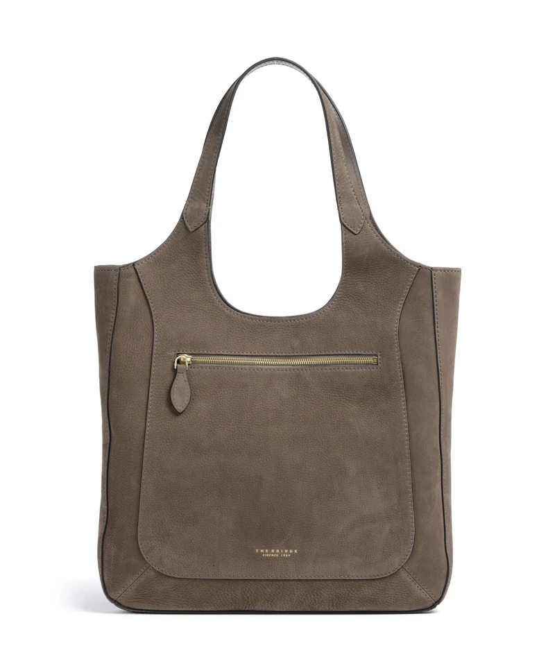 The Bridge Luce Soft Beuteltasche greige