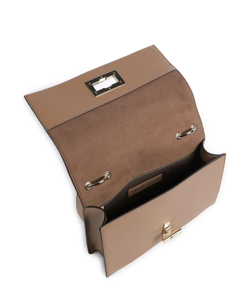 Furla Amelia M Schultertasche toffee