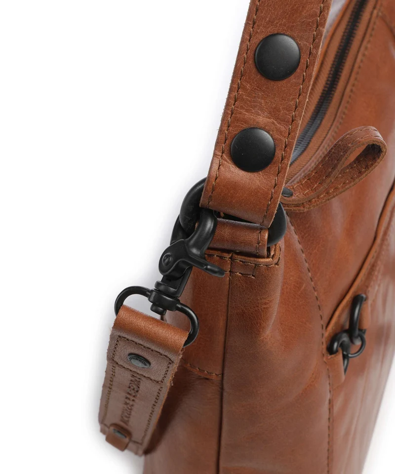 Spikes & Sparrow Bronco Delphie Beuteltasche brandy