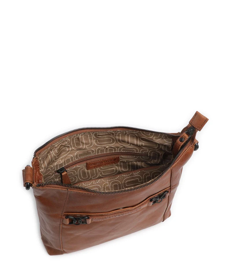 Spikes & Sparrow Bronco Delphie Beuteltasche brandy