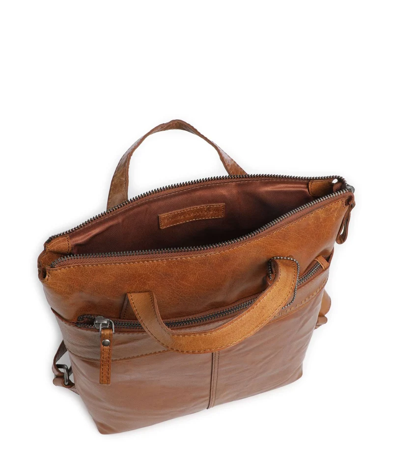 Spikes & Sparrow Bronco Claudia Rucksack brandy