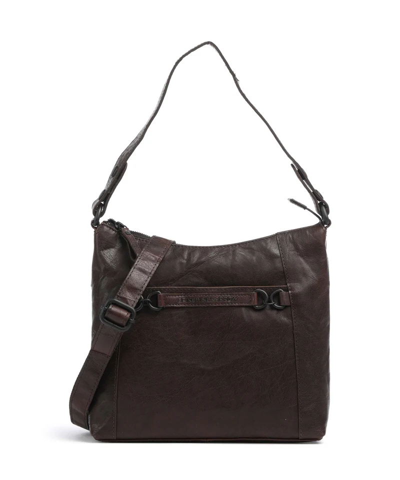 Spikes & Sparrow Bronco Delphie Beuteltasche dark brown