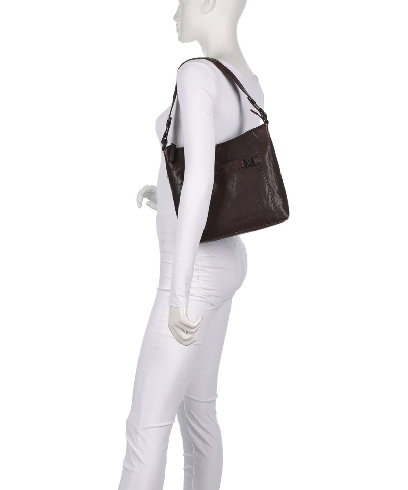 Spikes & Sparrow Bronco Delphie Beuteltasche dark brown