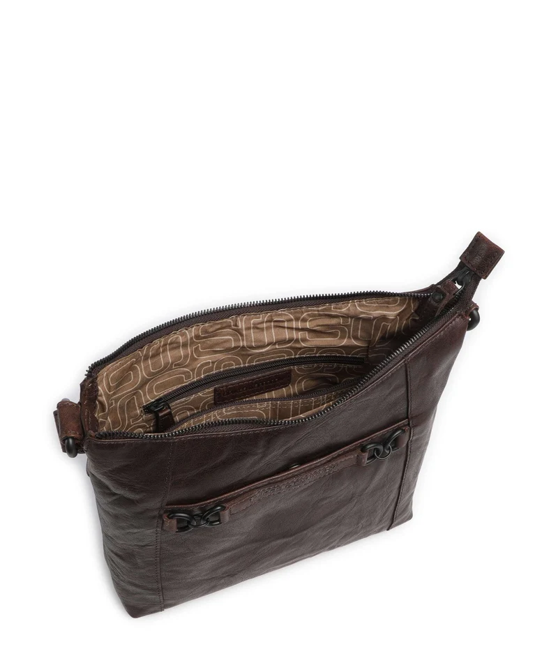 Spikes & Sparrow Bronco Delphie Beuteltasche dark brown