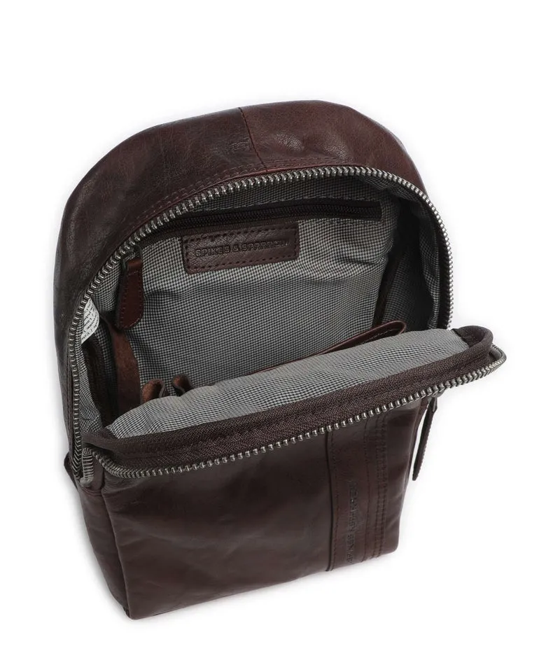 Spikes & Sparrow Bronco Washington Slingbag dark brown