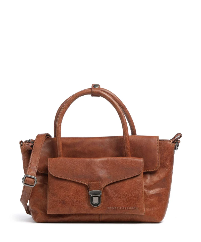 Spikes & Sparrow Bronco Hailey Handtasche brandy