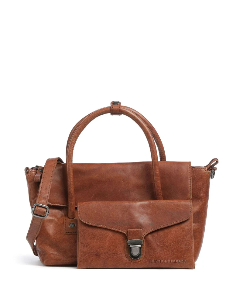 Spikes & Sparrow Bronco Hailey Handtasche brandy