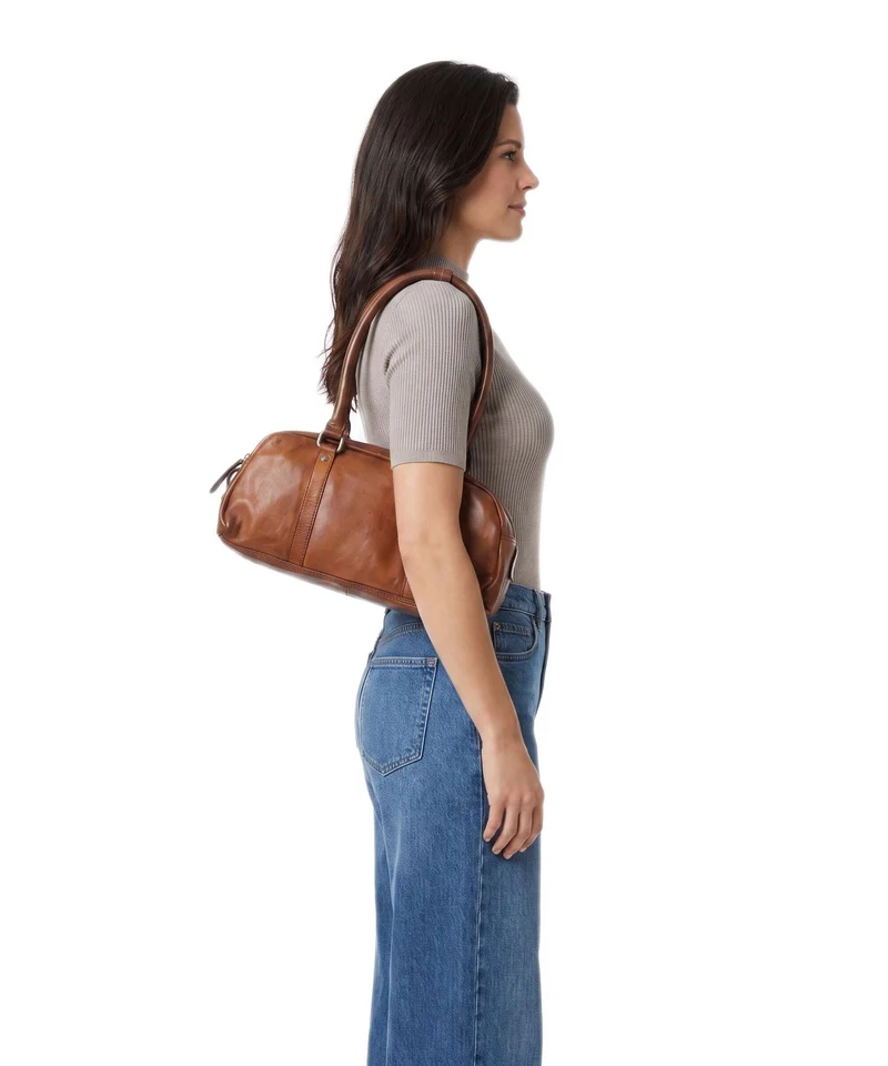 Spikes & Sparrow Apache Lisa Schultertasche brandy