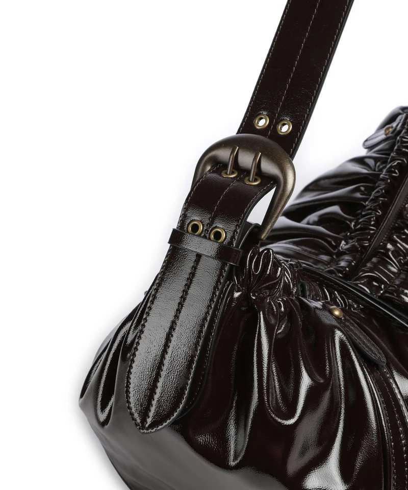 Liebeskind Faye Shiny L Beuteltasche deep soil