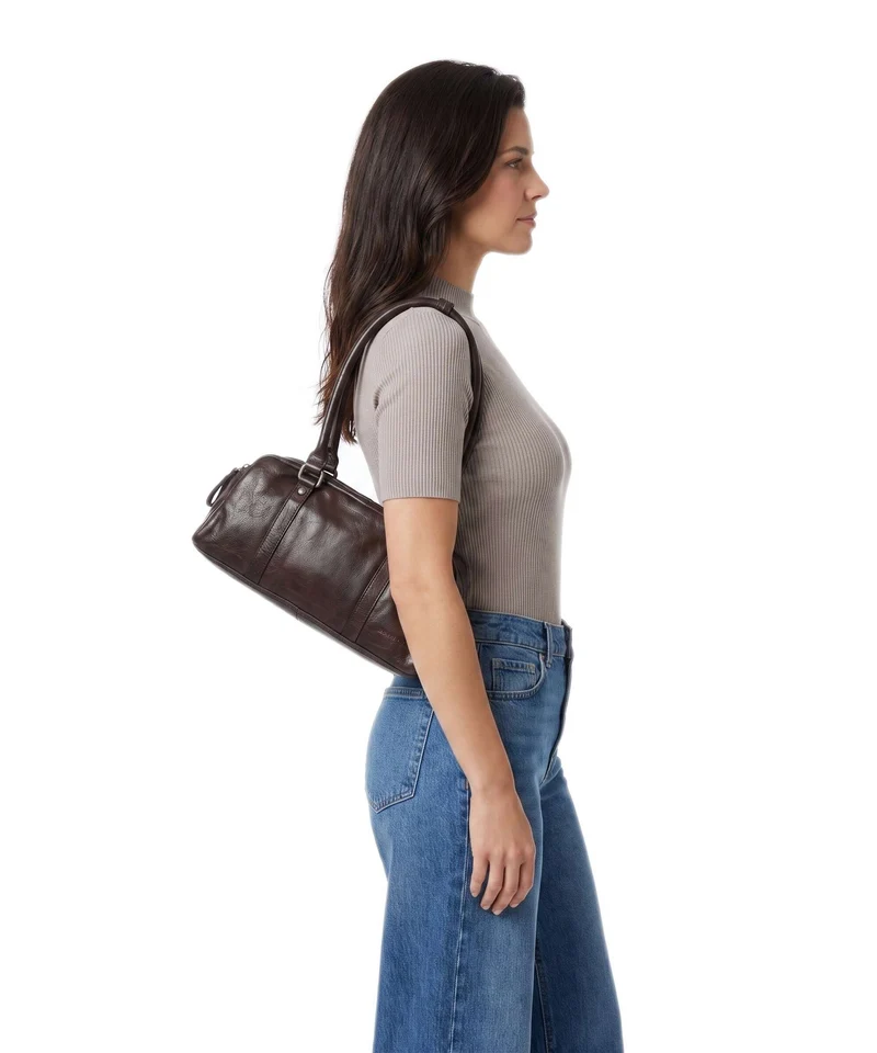 Spikes & Sparrow Apache Lisa Schultertasche dark brown