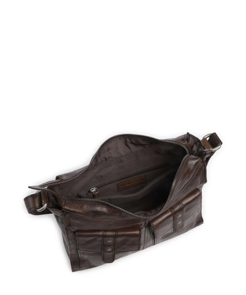 Spikes & Sparrow Apache Samara Beuteltasche dark brown