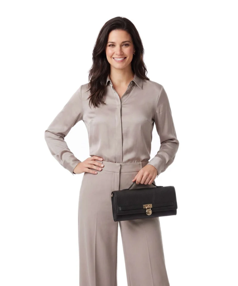Michael Kors Hamilton Moderne Medium Schultertasche chocolate