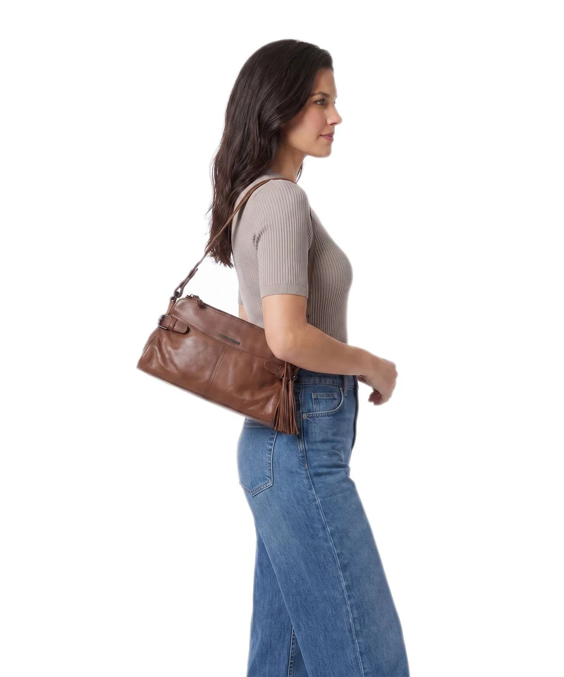Spikes & Sparrow Hudson Madelon Schultertasche brandy