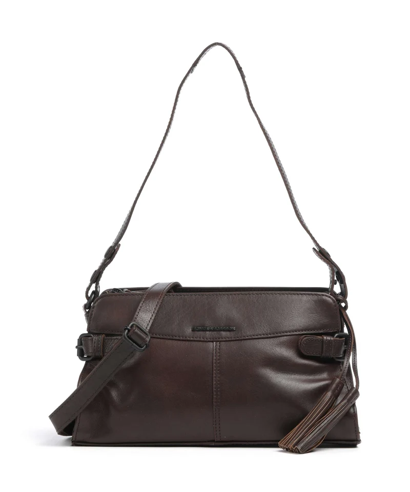 Spikes & Sparrow Hudson Madelon Schultertasche dark brown