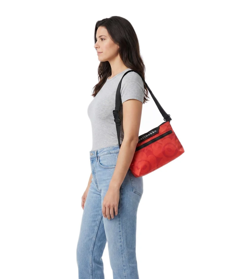 Marimekko Neat Unikko S Schultertasche red