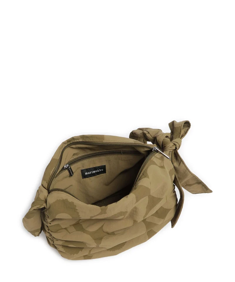 Marimekko Utu M Unikko Schultertasche olive green/khaki green