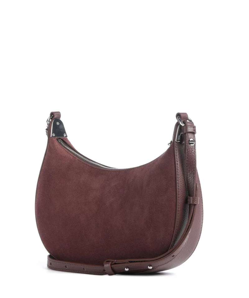 Coccinelle Fujiko Suede Umhängetasche berry