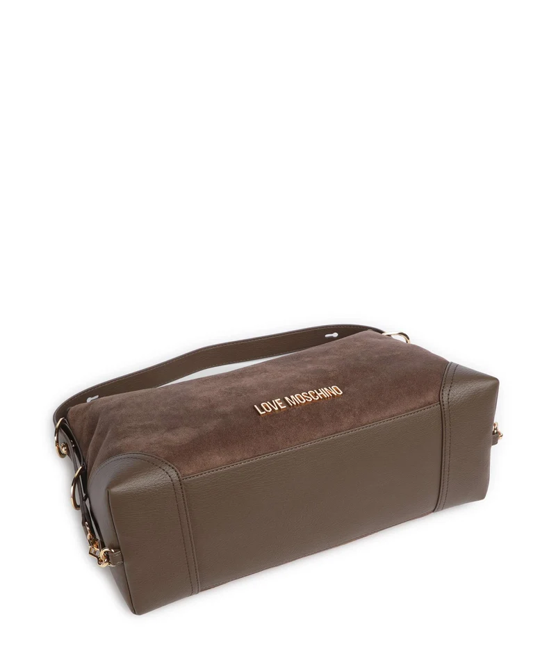 Love Moschino Signature Beuteltasche marrone