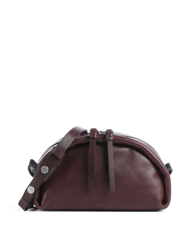 AllSaints Rosalie Arc Umhängetasche burgundy red