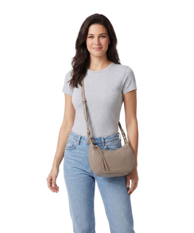 Coccinelle Fujiko Umhängetasche warm taupe