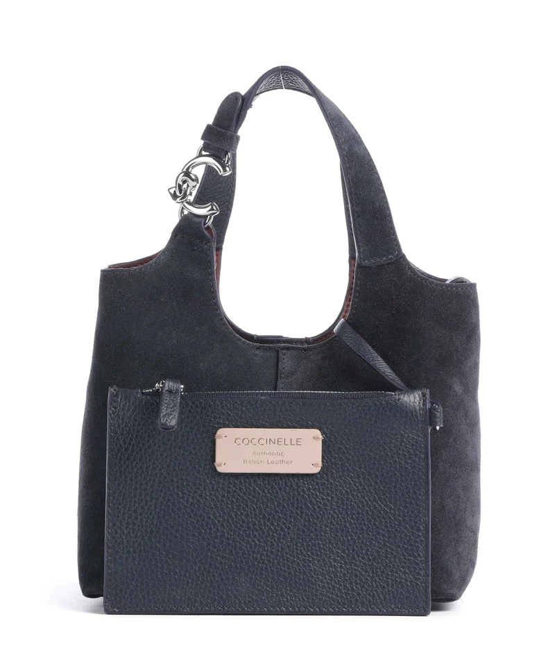 Coccinelle C-Easy Suede Handtasche midnight blue