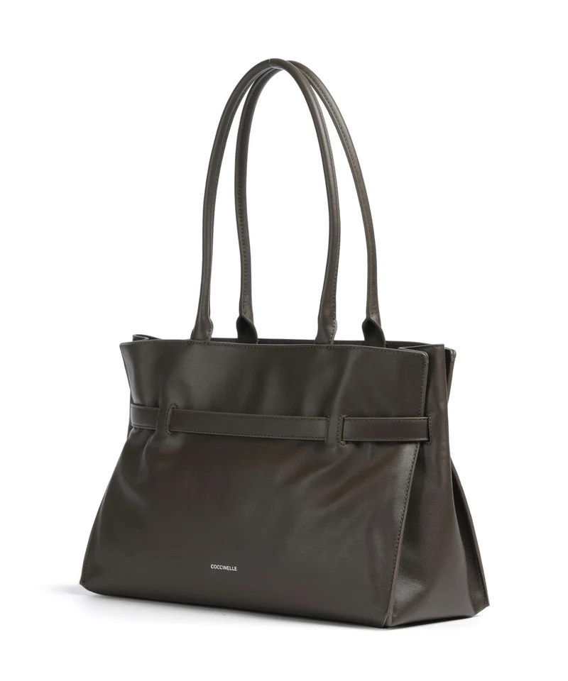 Coccinelle Sabine Soft Shopper fango