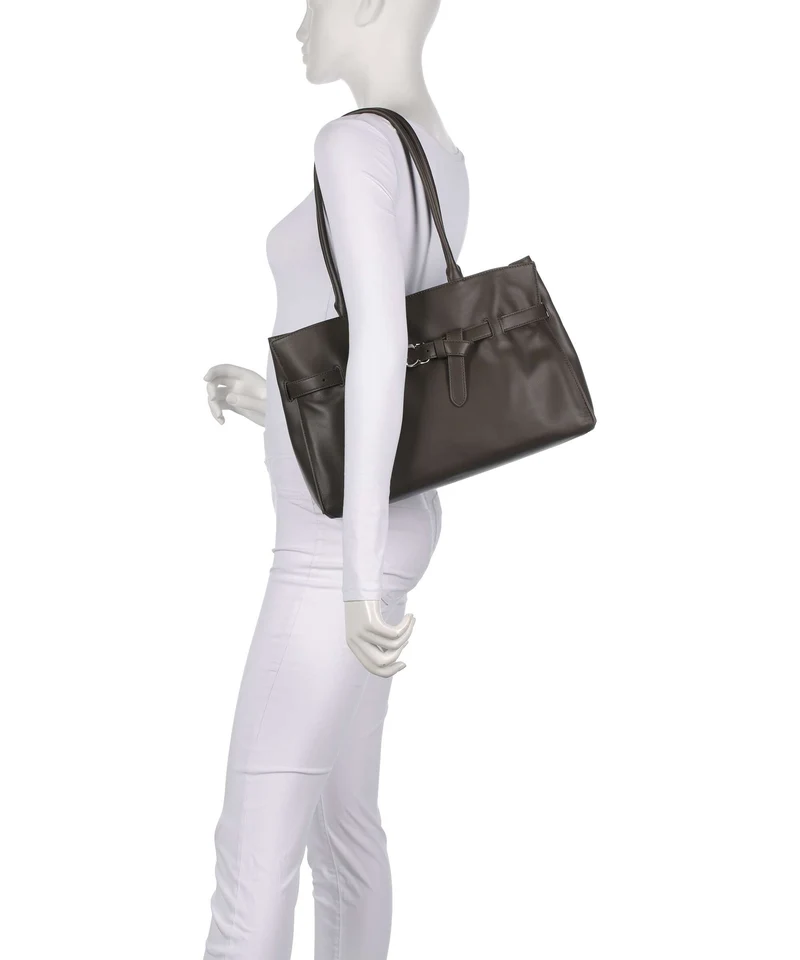 Coccinelle Sabine Soft Shopper fango