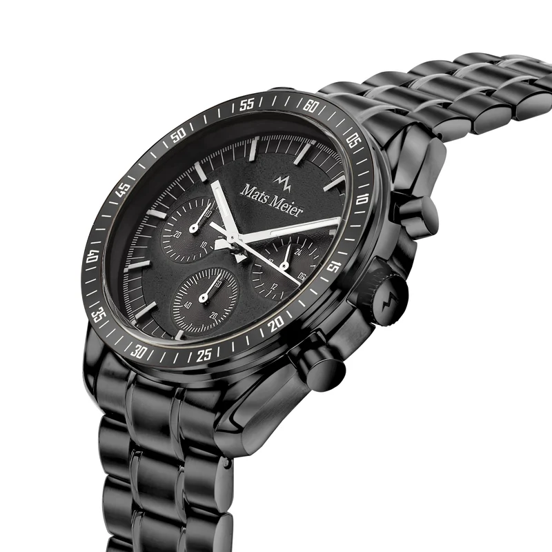 Mats Meier Arosa Racing herren Uhr Schwarz MM50016