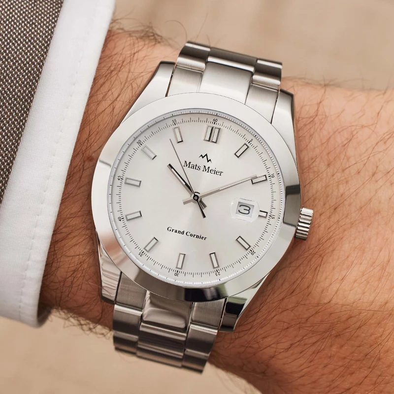 Mats Meier Grand Cornier herren Uhr Silber MM00513