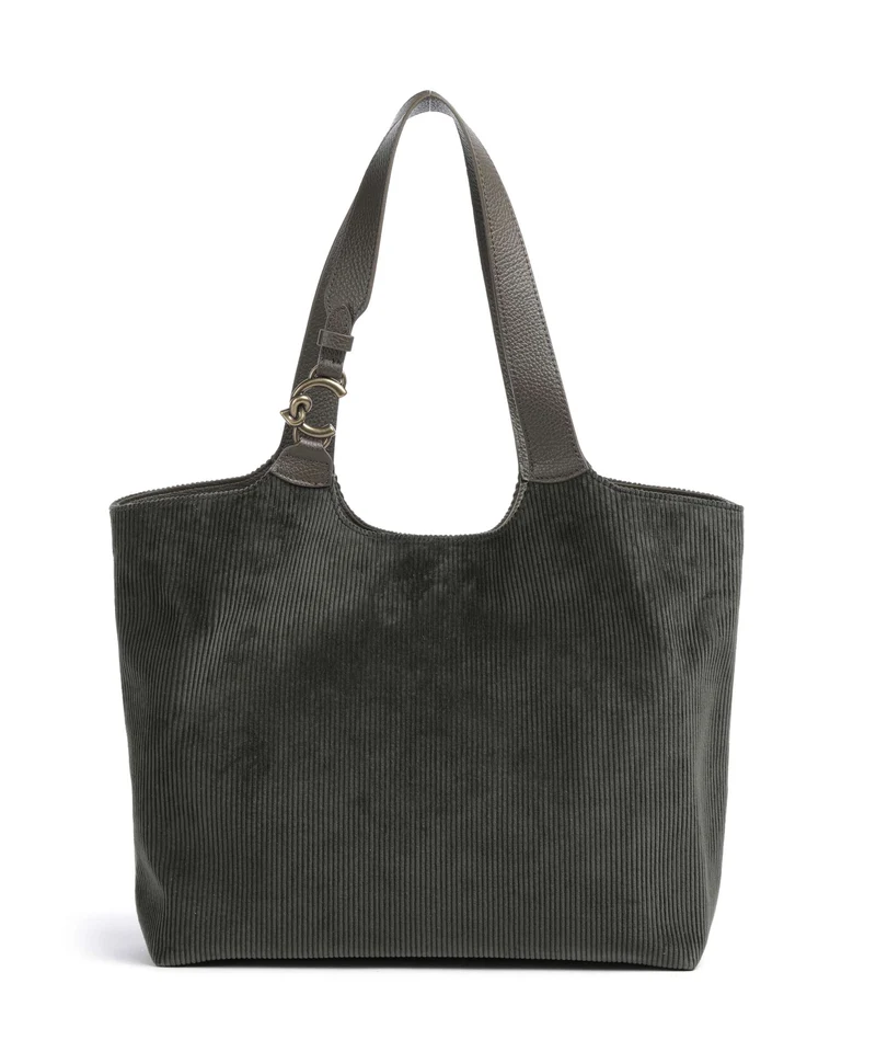 Coccinelle C-Easy Corduroy Shopper fango