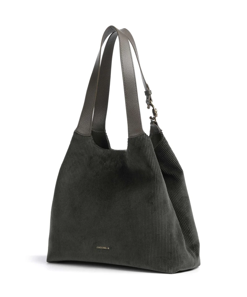 Coccinelle C-Easy Corduroy Shopper fango