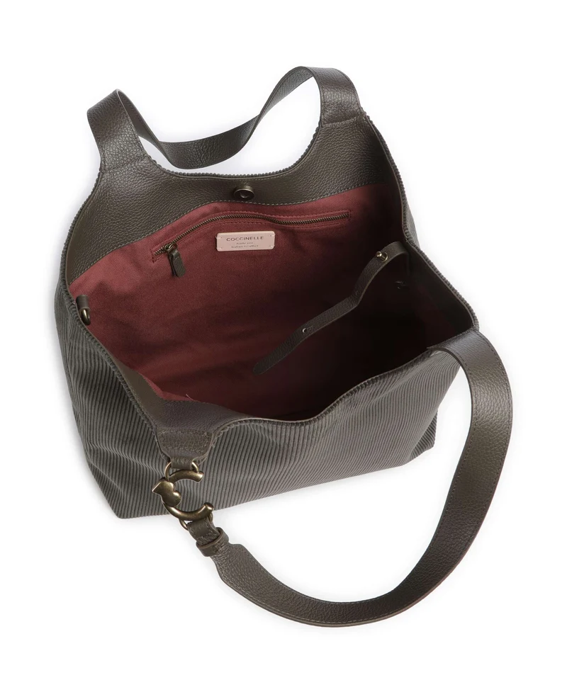 Coccinelle C-Easy Corduroy Shopper fango