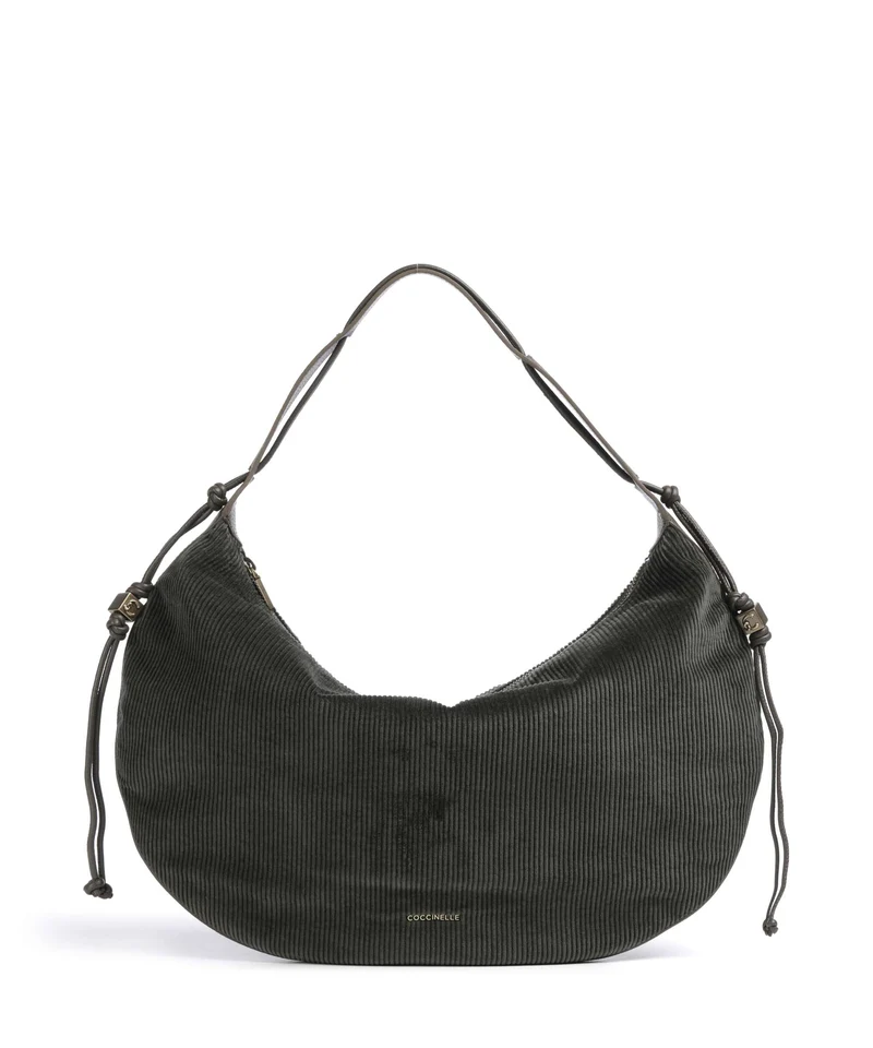 Coccinelle Thess Corduroy Beuteltasche fango