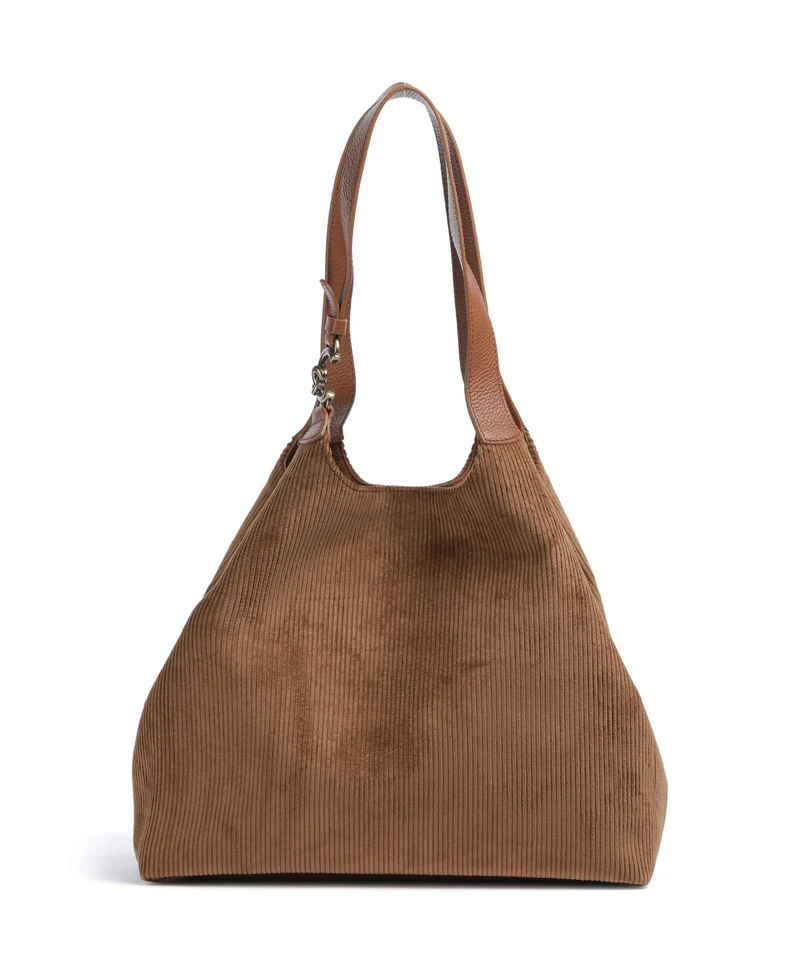 Coccinelle C-Easy Corduroy Shopper cognac